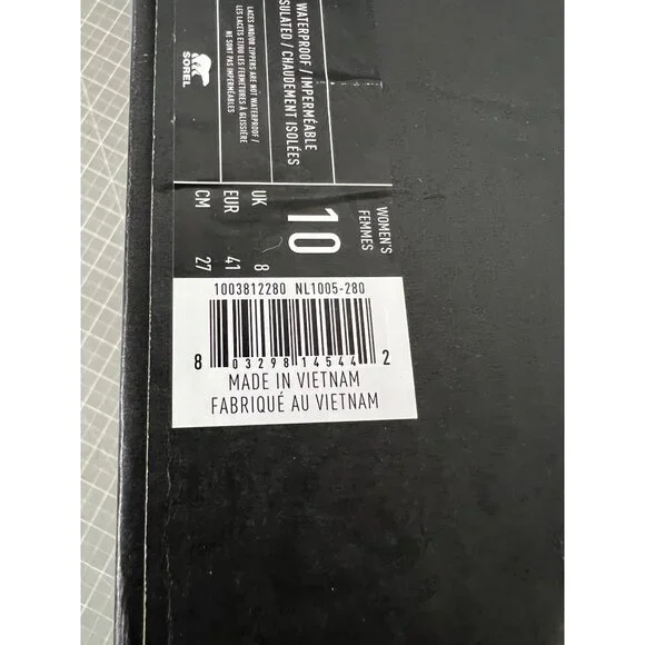 SOREL Caribou Women's Cold Weather Boots Buff Sz. 10 Leather NEW Waterproof - Picture 9 of 10